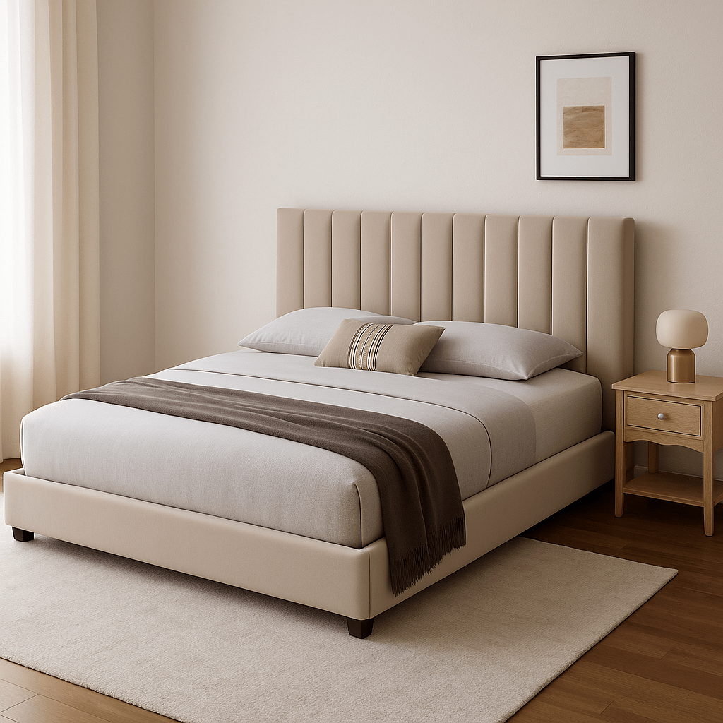 MR Beige Bed Beds| Roots Furniture