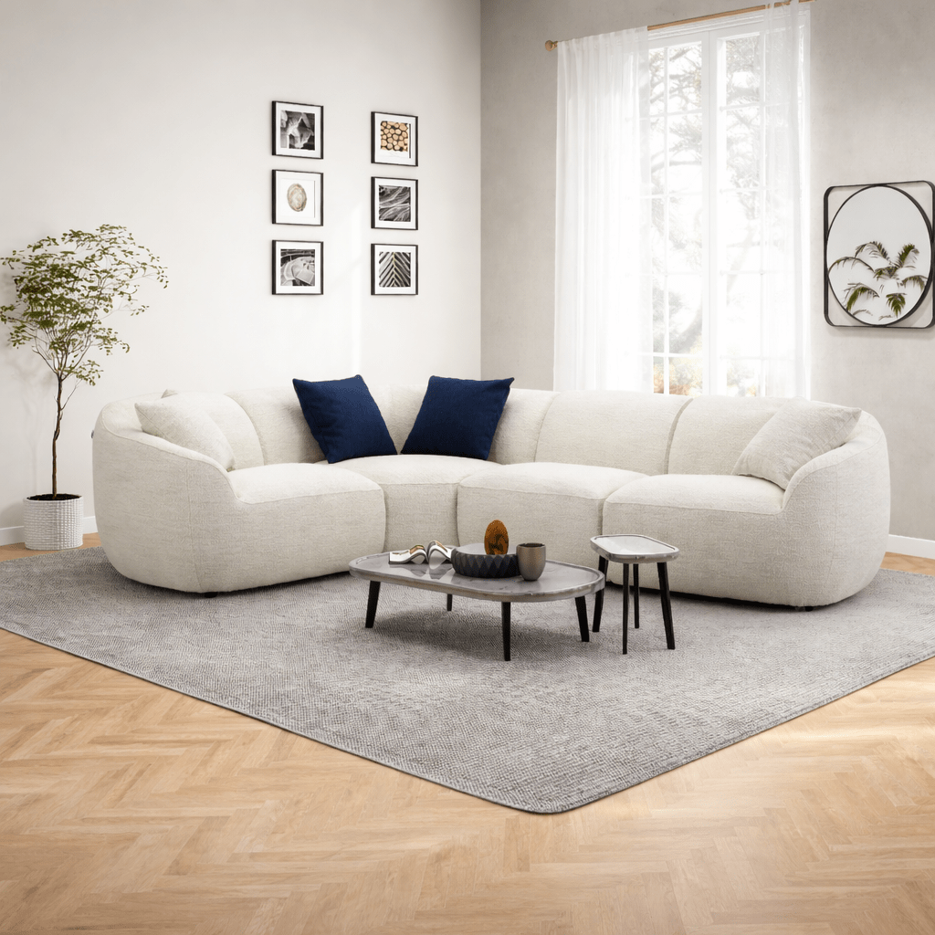 Mulhouse White Sectional Sectionals| Roots Furniture