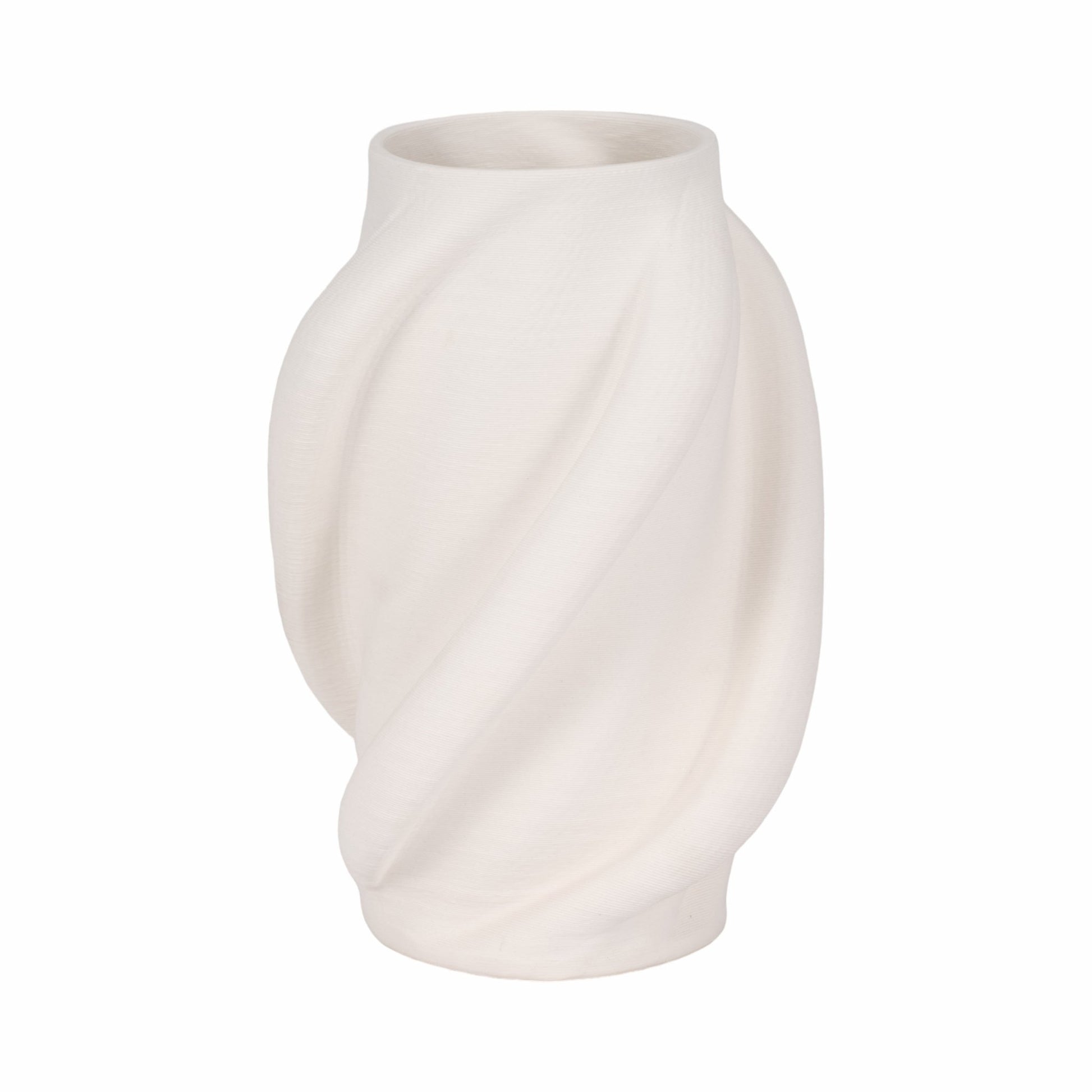 MURANO 3D PRINTED VASE, WHITE Vases and Jars| Sagebrook Home