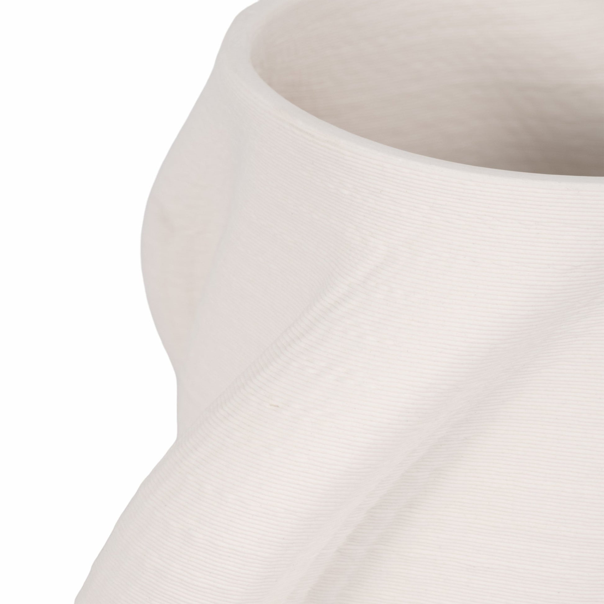 MURANO 3D PRINTED VASE, WHITE Vases and Jars| Sagebrook Home