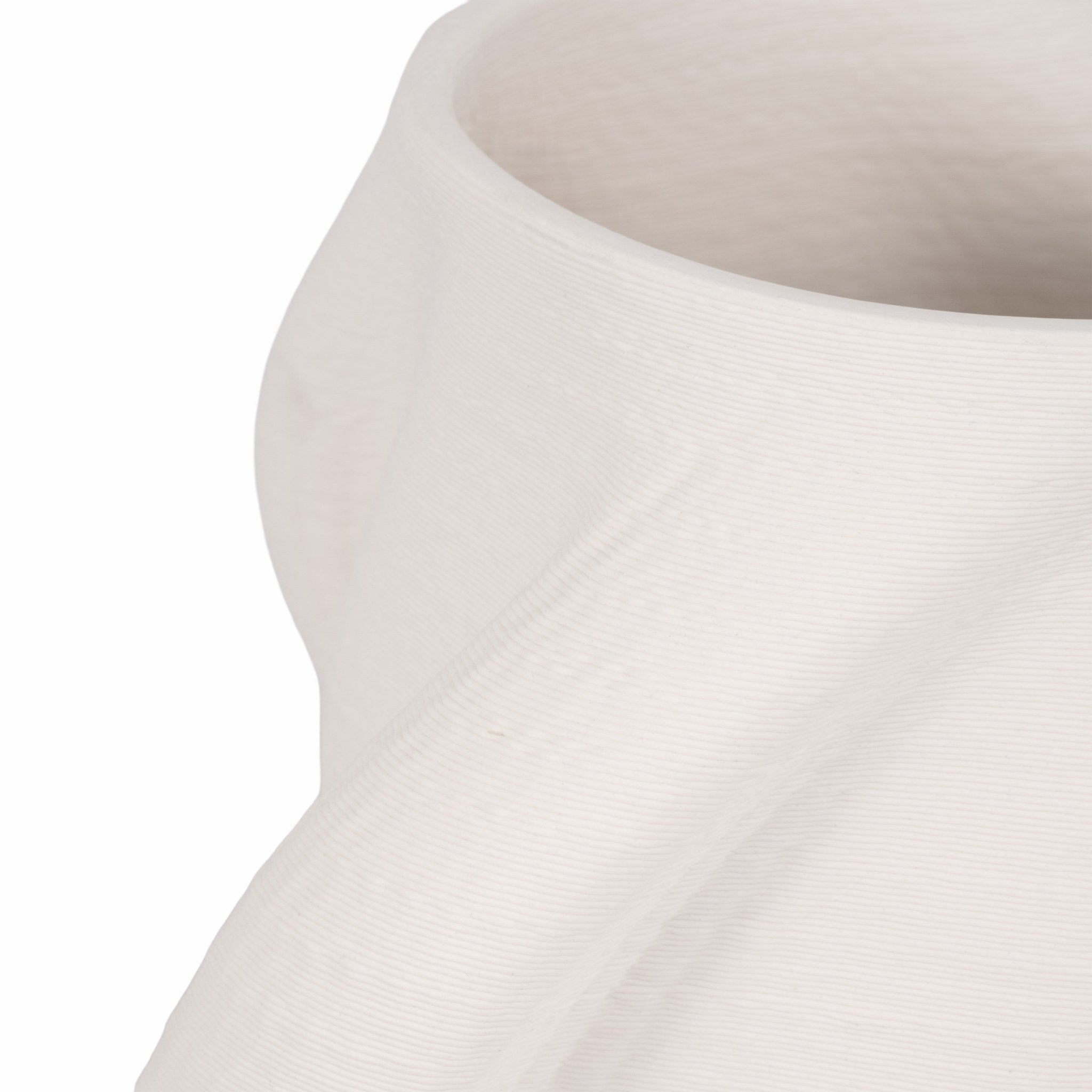 MURANO 3D PRINTED VASE, WHITE Vases and Jars| Sagebrook Home