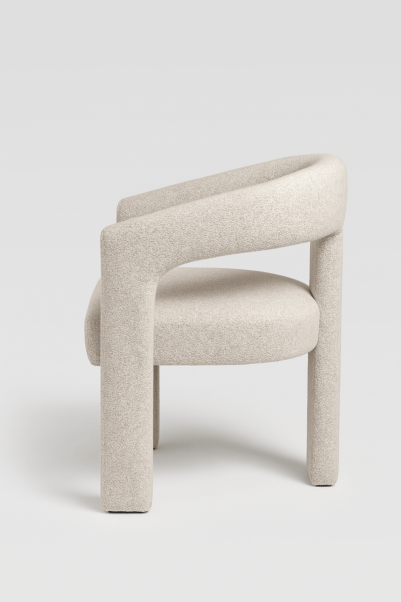 Muse Beige Grey Dining Chair - Al Rugaib Furniture