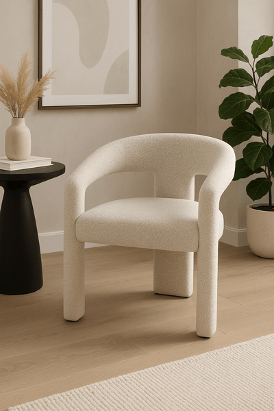 Muse Beige Grey Dining Chair - Al Rugaib Furniture
