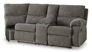 Museum Right-Arm Facing Reclining Loveseat with Console Sectionals| Ashley Homestore