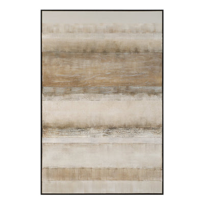 MUTED BROWN ABSTRACT Hand Painted Canvas - Al Rugaib Furniture