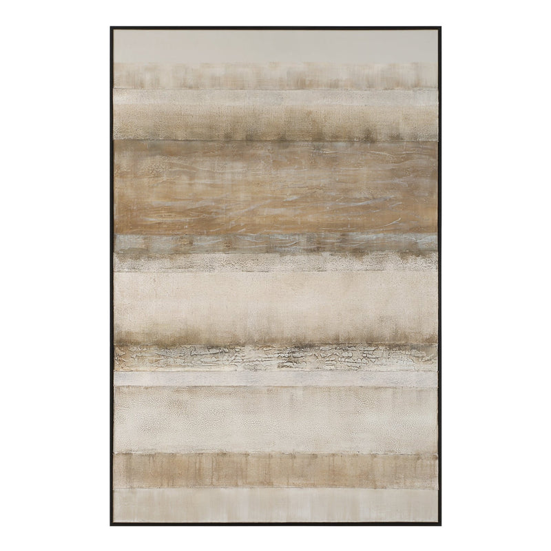 MUTED BROWN ABSTRACT Hand Painted Canvas - Al Rugaib Furniture