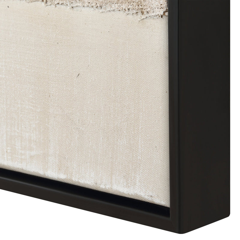 MUTED BROWN ABSTRACT Hand Painted Canvas - Al Rugaib Furniture