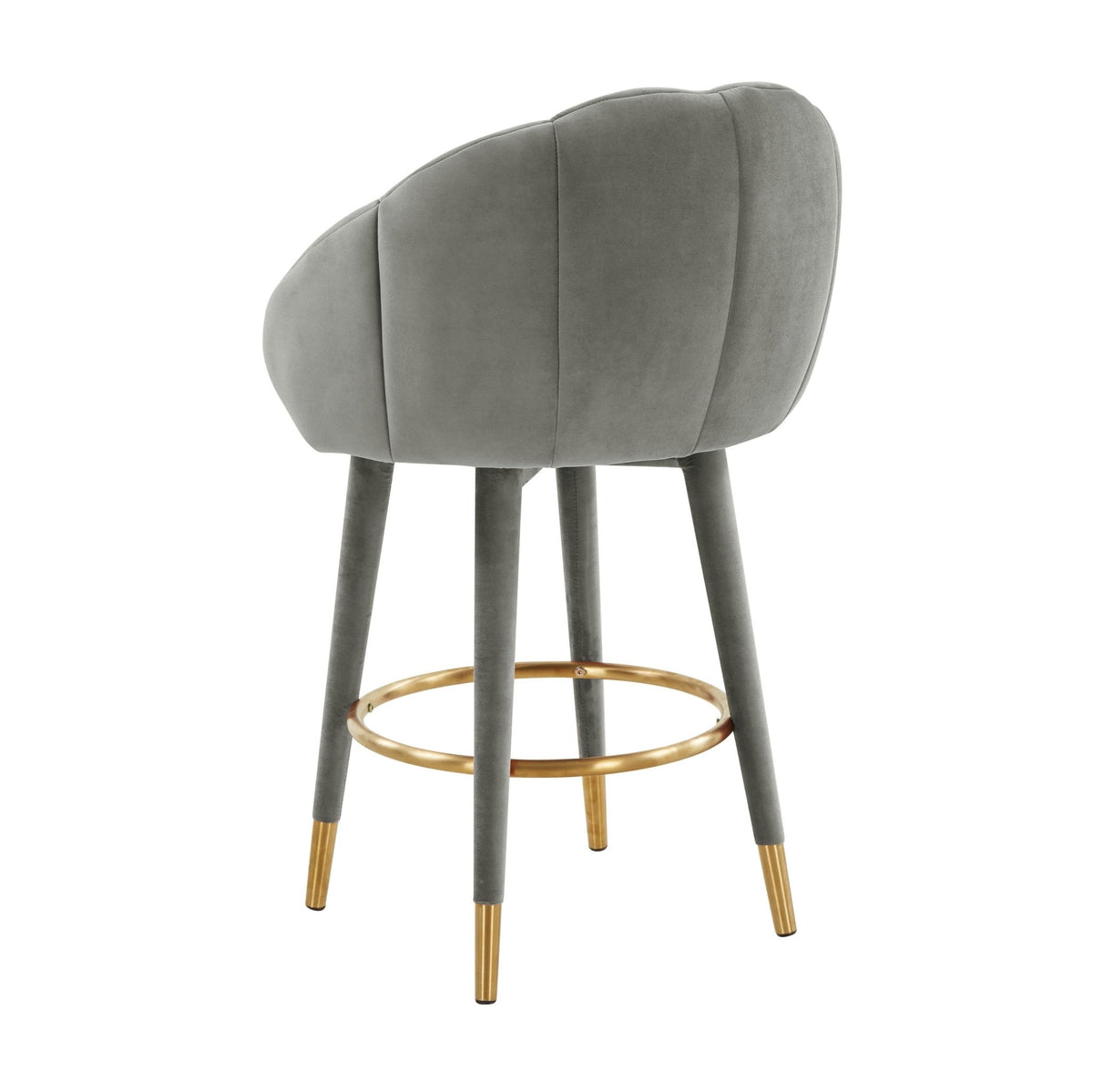 Myla Light Grey Swivel Counter Stool Counter Stools| TOV