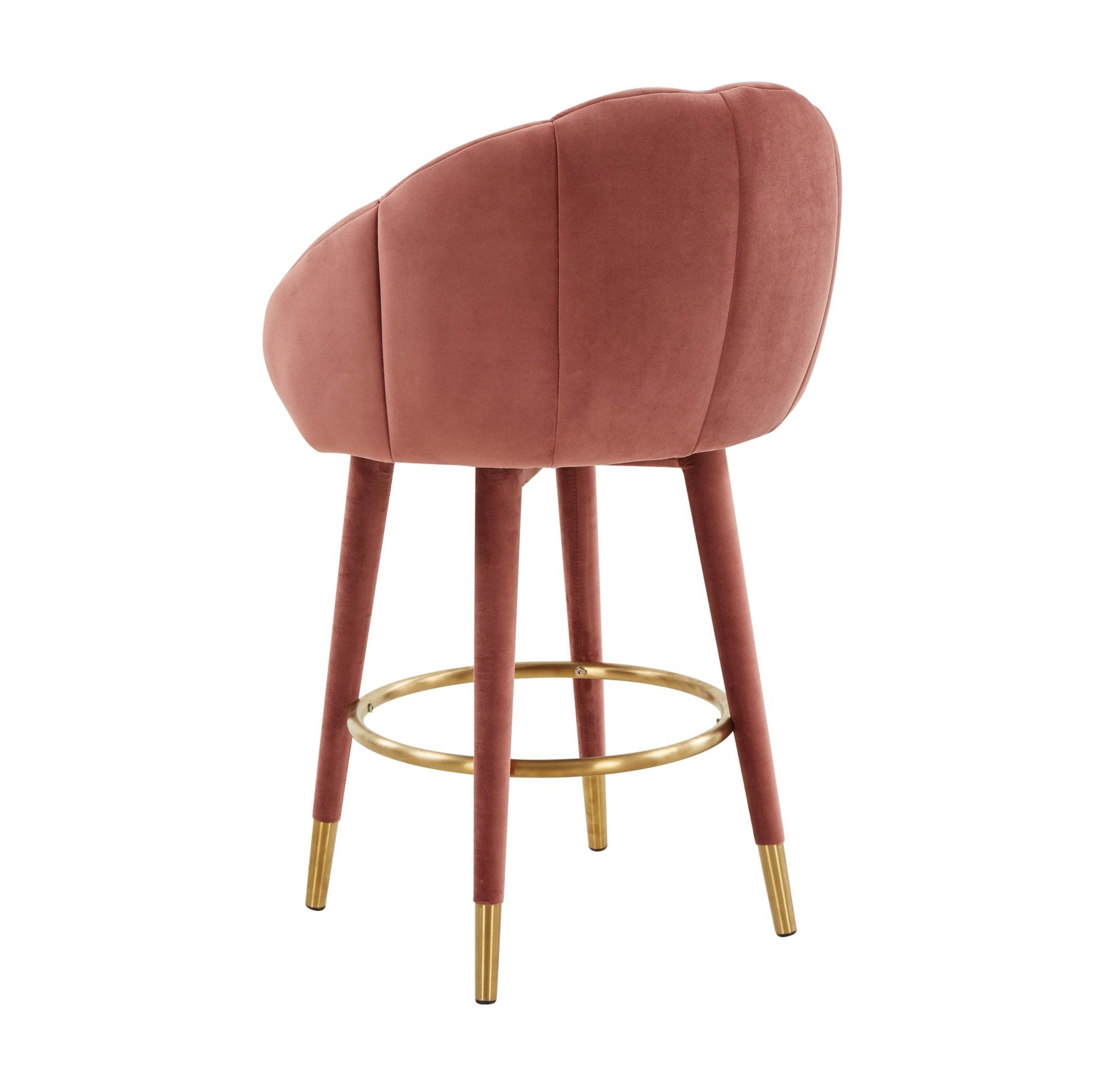 Myla Salmon Swivel Counter Stool Counter Stools| TOV