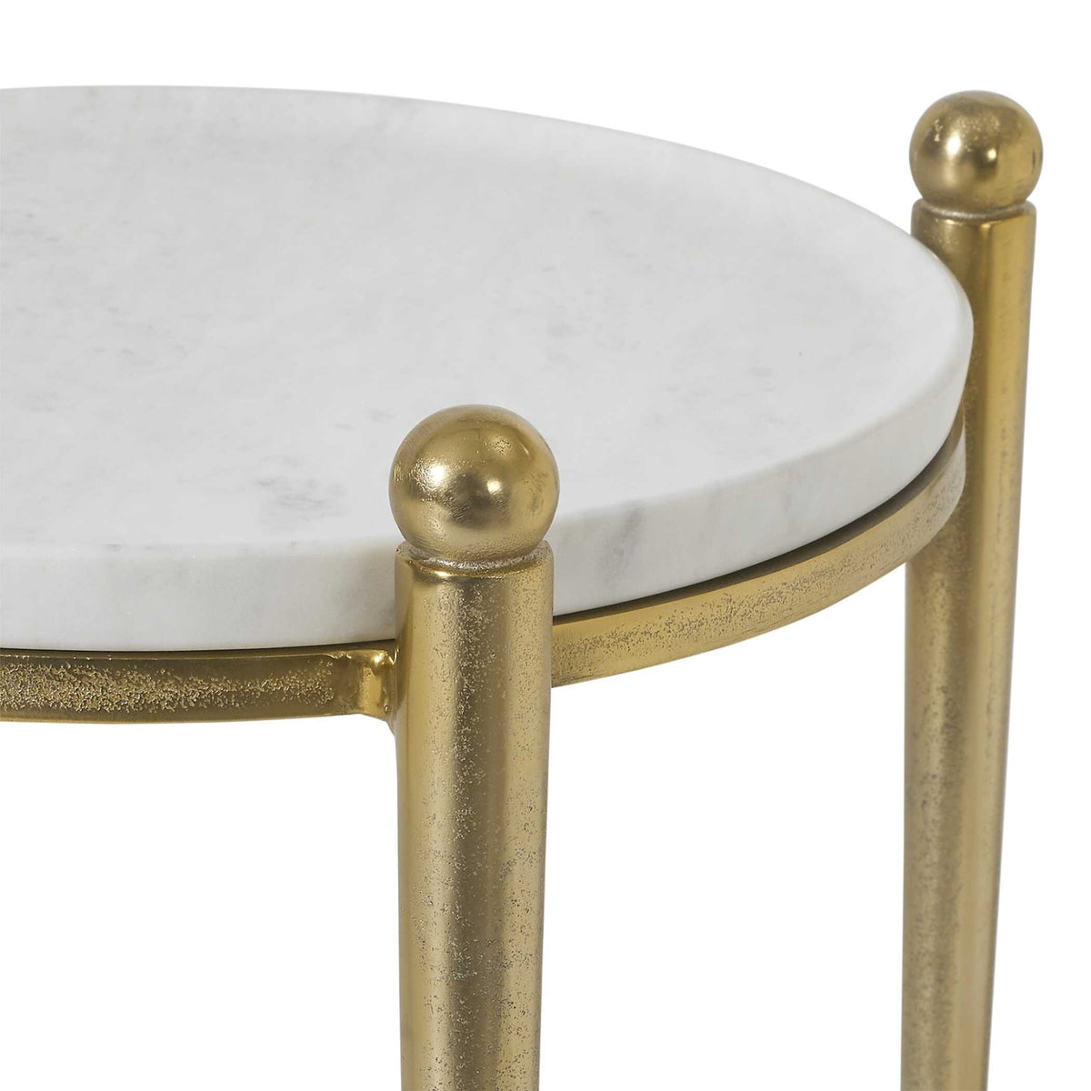Nahunta Antique Brass Accent Table Accent & End Tables| Uttermost