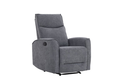 Nairobi Charcoal Manual Recliner - Al Rugaib Furniture