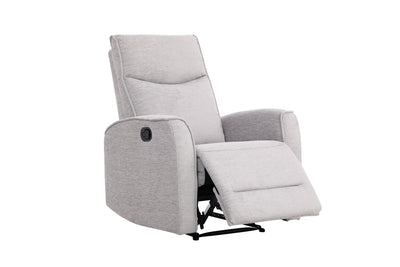 Nairobi Light Grey Manual Recliner - Al Rugaib Furniture