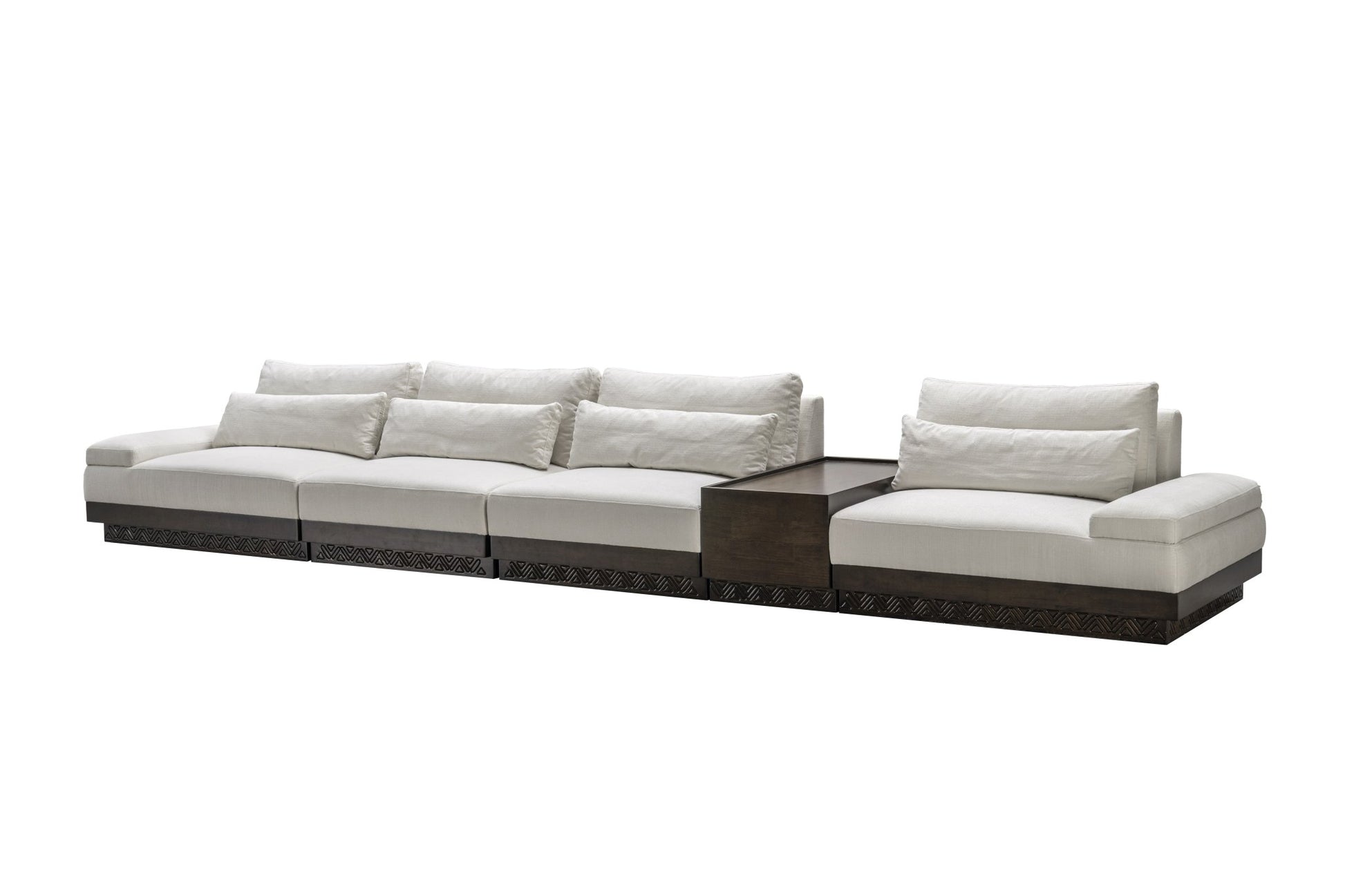 Najdi Majlis 5 Seater W/Wooden Table Sectionals| AlRugaib Furniture