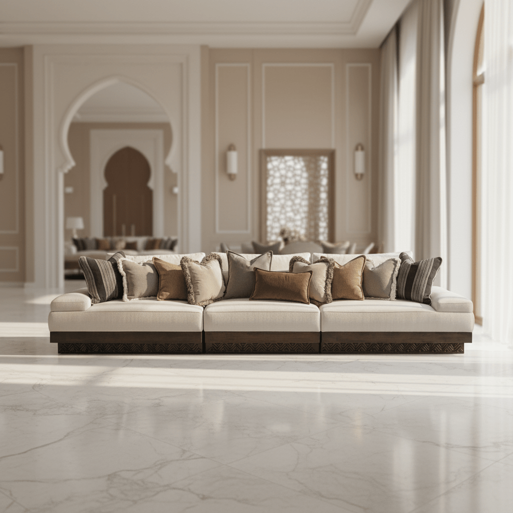 Najdi Majlis Modular 4 Seater Seater Sofa XL Sofas| AlRugaib Furniture