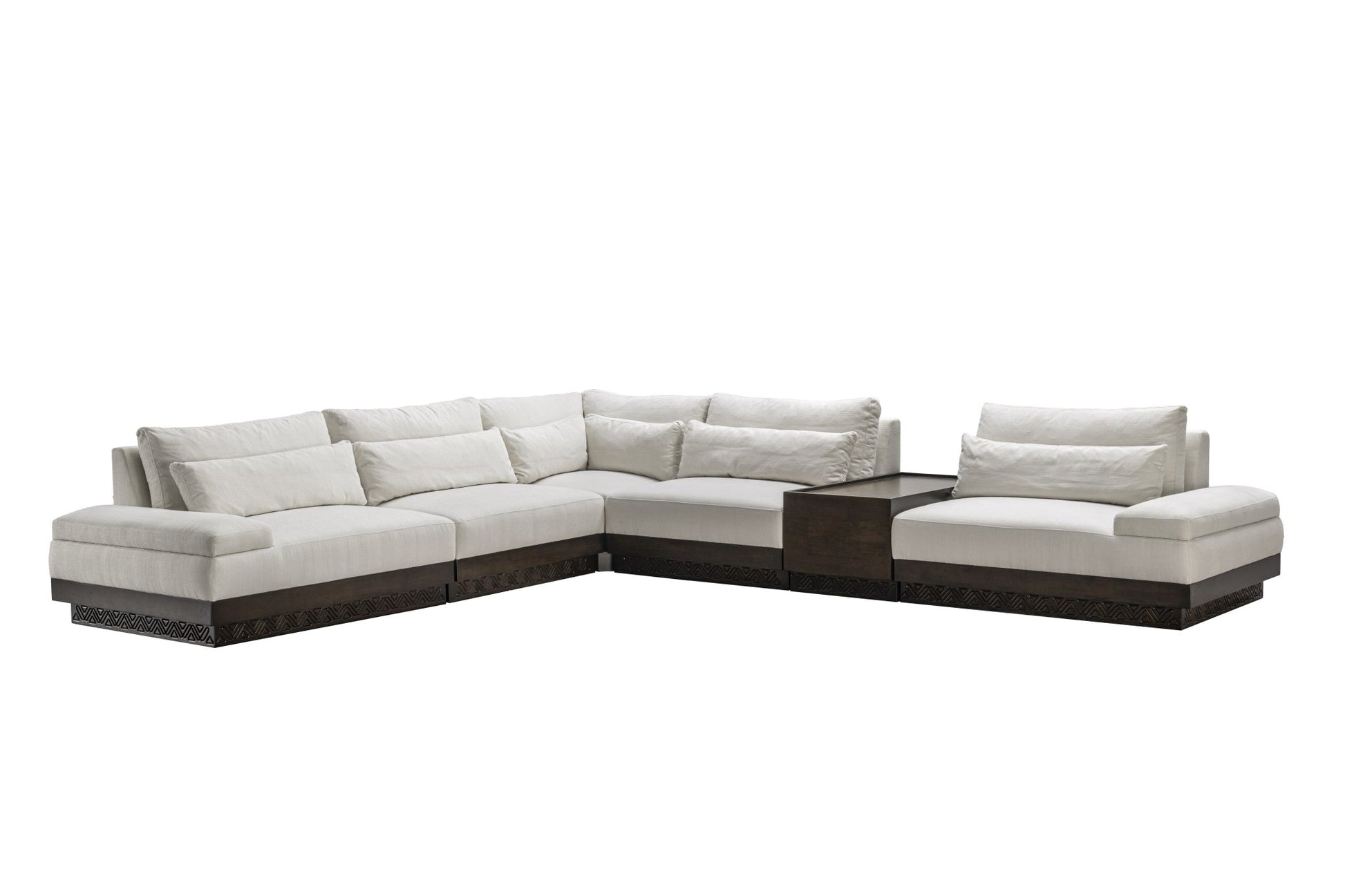 Najdi Majlis Modular Sectional W/Wooden Table W363XD313 Sectionals| AlRugaib Furniture