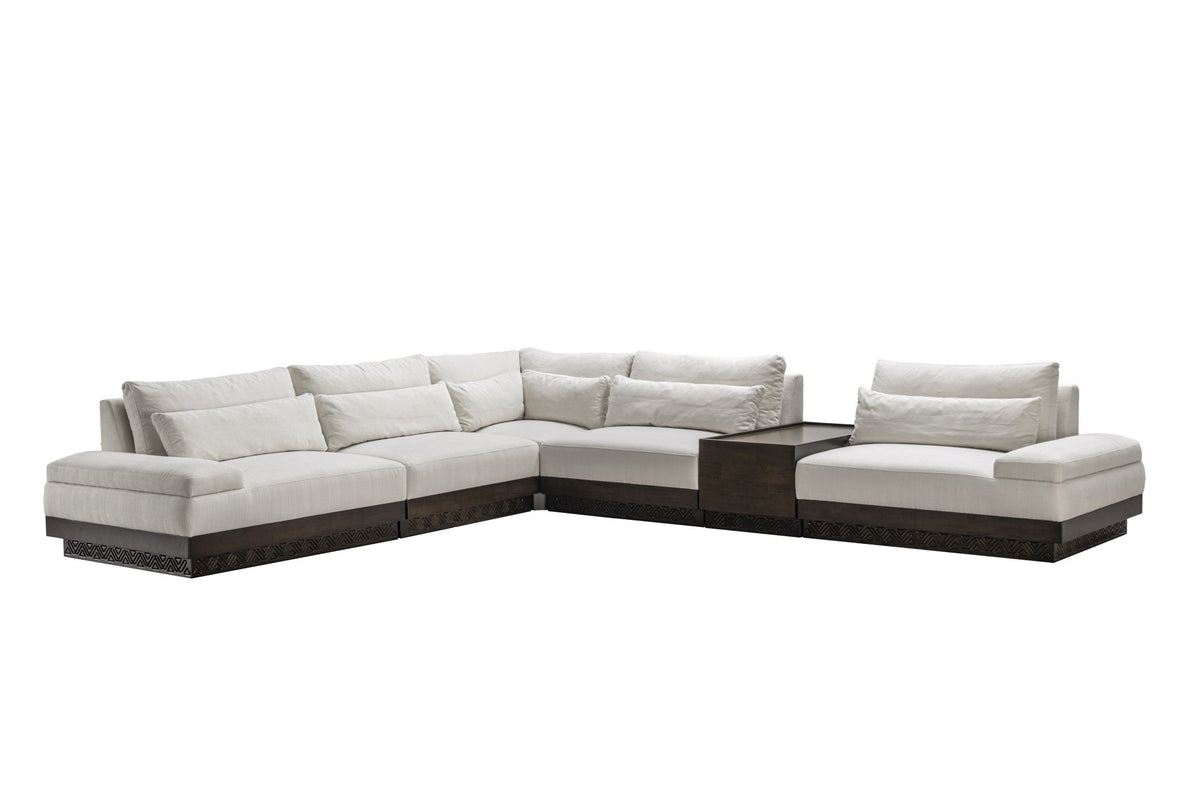 Najdi Majlis Modular Sectional W/Wooden Table W363XD313 Sectionals| AlRugaib Furniture