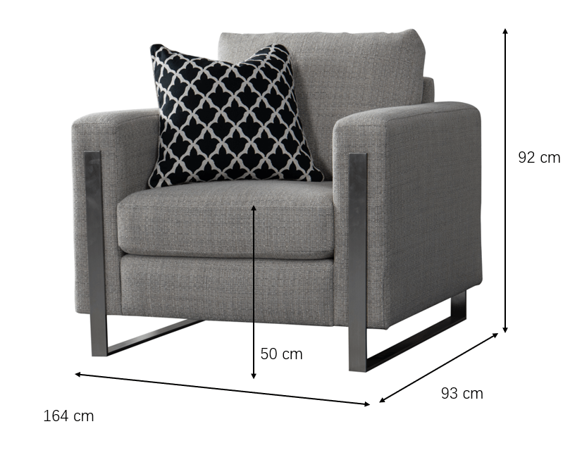 Najla Grey Chair Chairs| Roots Furniture