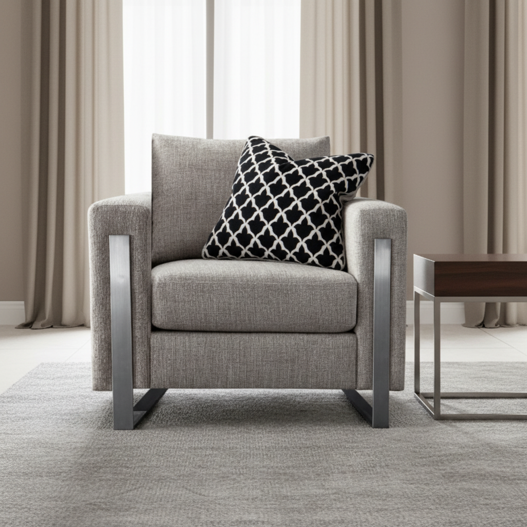 Najla Grey Chair Roots Furniture