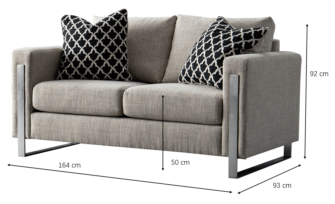 Najla Grey Loveseat (164cm) Sofas & Loveseats| Roots Furniture