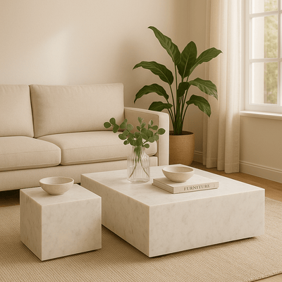 Nash Coffee Table+2Side table - Al Rugaib Furniture