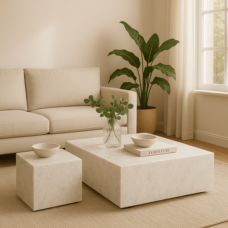 Nash Coffee Table+2Side table - Al Rugaib Furniture