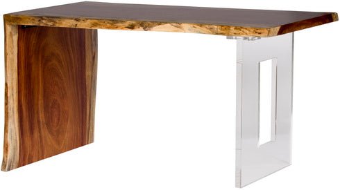Natural Guanacaste 54" Waterfall Desk Desk| Fairfield Chair