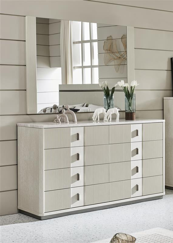 Natural Harmony Off-White King SET Bedroom Sets| Roots Furniture