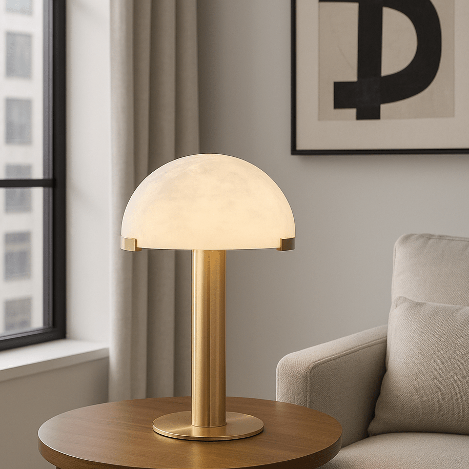 Natural Luxe - Antique Brass Table Lamps| Roots Furniture