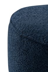 Navy Boucle Ottoman W55.5xH44cm - Al Rugaib Furniture