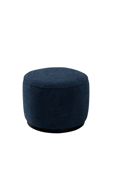 Navy Boucle Ottoman W55.5xH44cm - Al Rugaib Furniture
