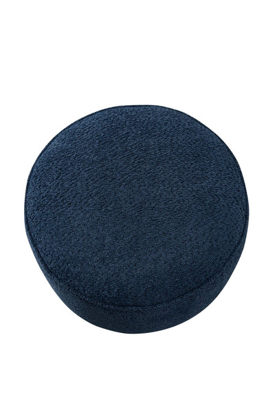 Navy Boucle Ottoman W55.5xH44cm - Al Rugaib Furniture