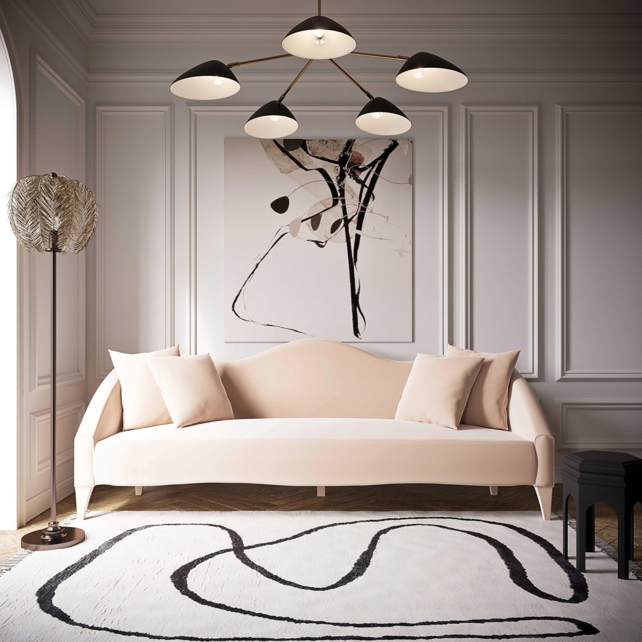 Naya Peche Velvet Sofa Sofas & Loveseats| TOV
