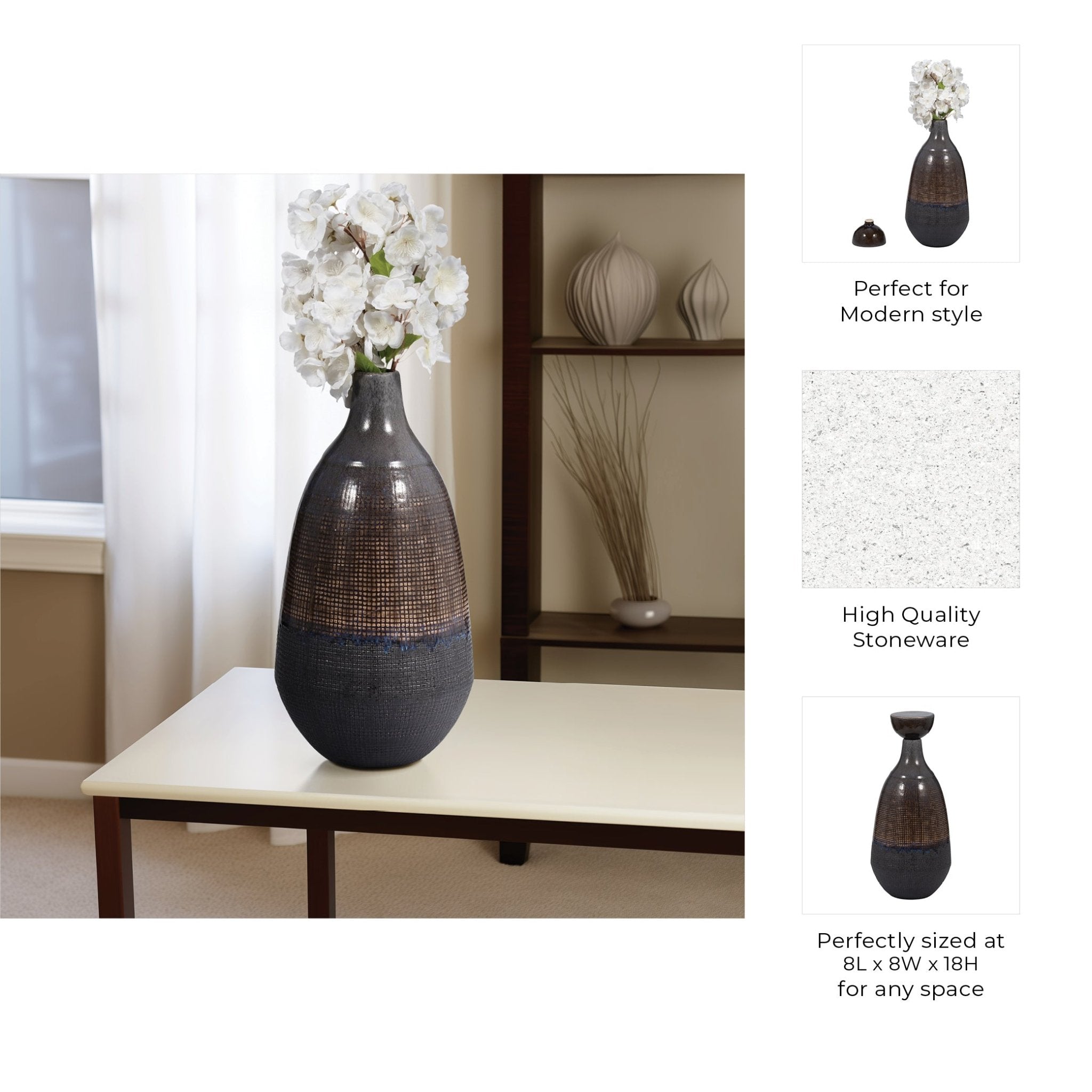 Neader Ceramic Bottle Vases and Jars| Sagebrook Home