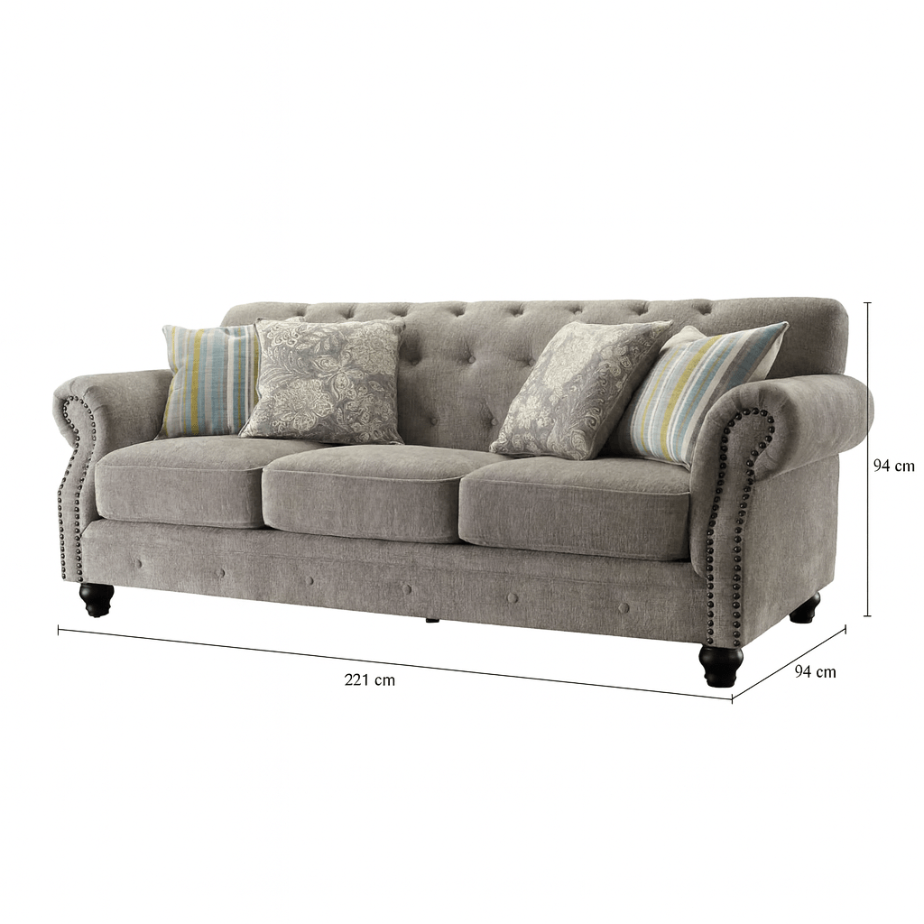 Nebraska 3 Seater Sofa Sofas & Loveseats| Roots Furniture