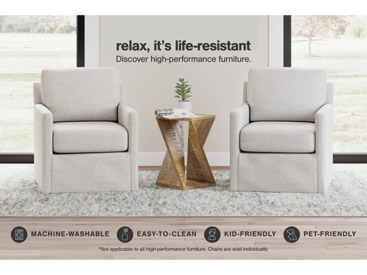 Nenana Next-Gen Nuvella Swivel Glider Accent Chair Chairs| Ashley Homestore