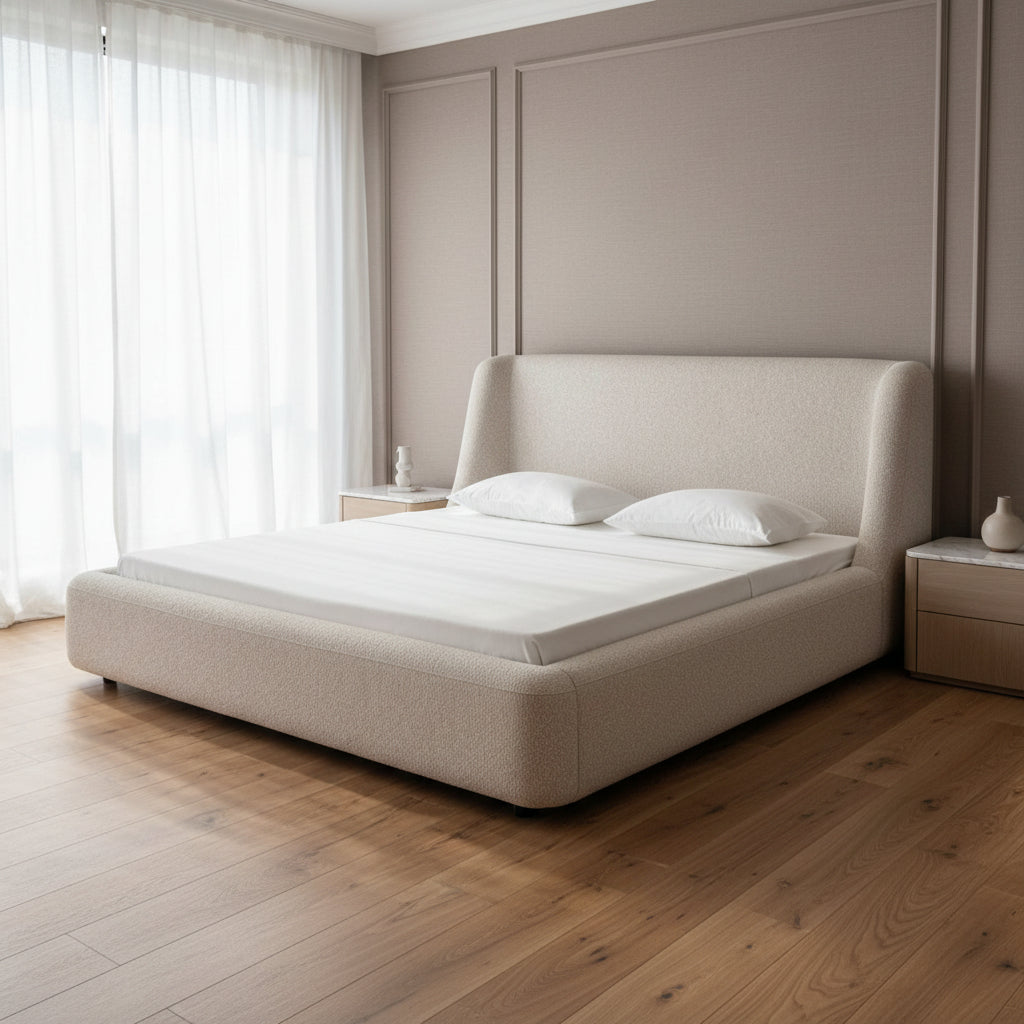 Neo King Upholstered Platform Bed Beds| Ashley Homestore
