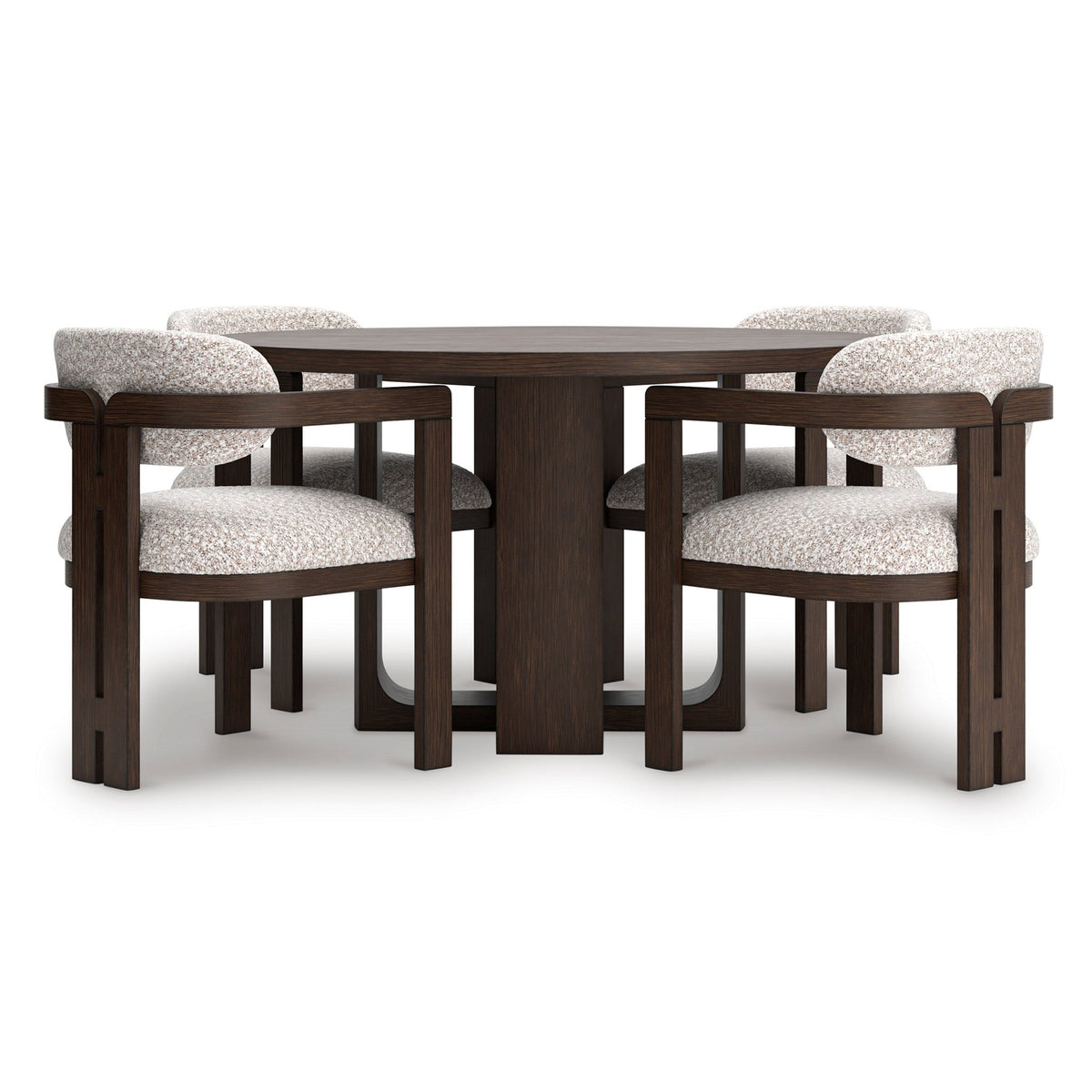 Neo Round Dining Room Set With 4 Arm chairs Dining Room Sets| Ashley Homestore
