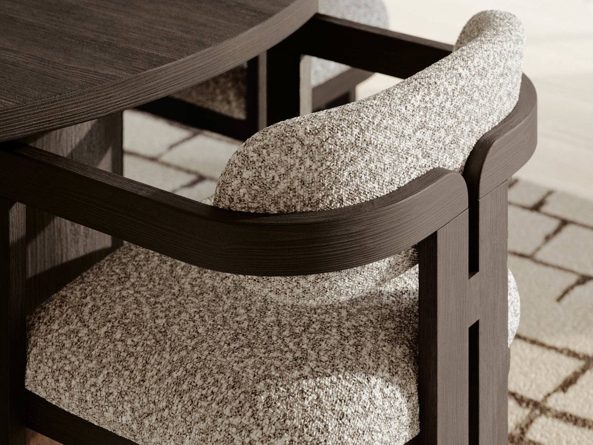 Neo Round Dining Room Set With 4 Arm chairs Dining Room Sets| Ashley Homestore