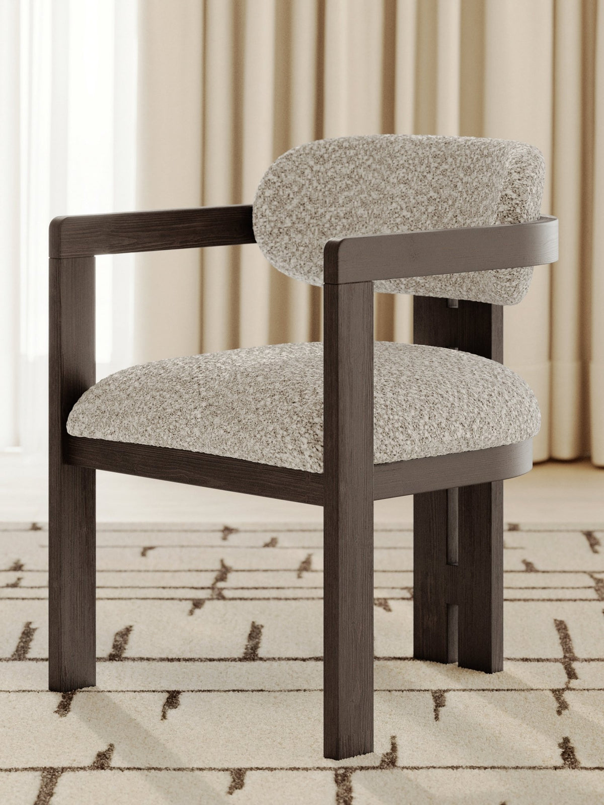 Neo Round Dining Room Set With 4 Arm chairs Dining Room Sets| Ashley Homestore