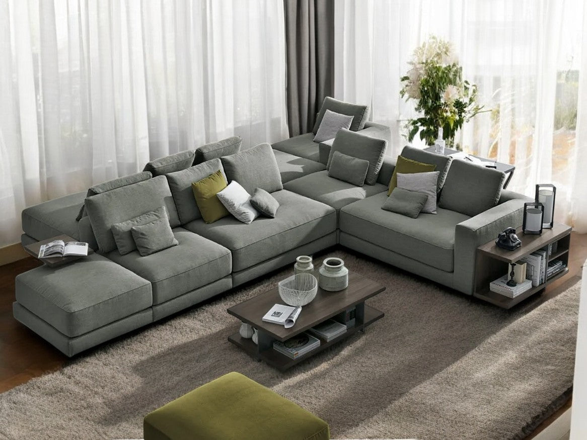 Neon grass corner sofa model "Ishraq" in size 300×200 Sectionals| Oak