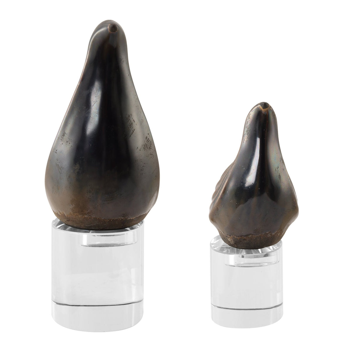 Nesting Bird Gray Sculptures, S/2 Table Decors| Uttermost