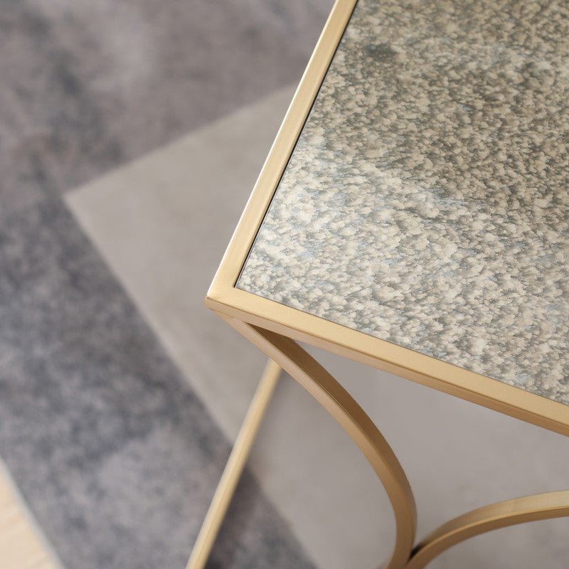 NESTING TABLE GOLD Accent & End Tables| Crestview