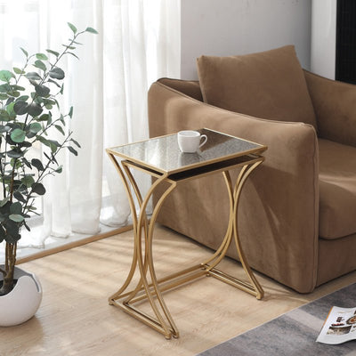 NESTING TABLE GOLD - Al Rugaib Furniture