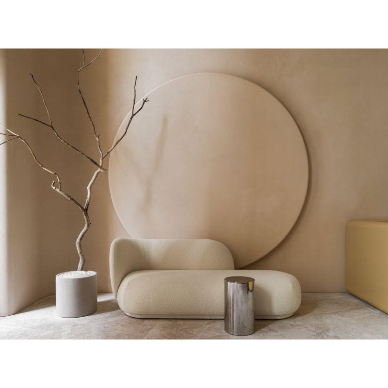 Neutral Beige Boucle 2 - Seater Sofa Swedish Wood By Alhome - Al Rugaib Furniture