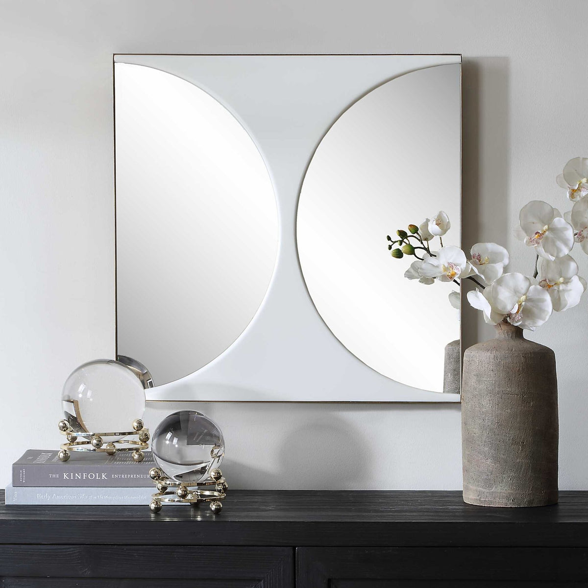 New Moon Mirrored Wall Decor Wall Art| Uttermost
