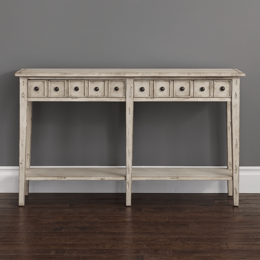 Newcastle Antique White Console Consoles & Sideboards| Crestview