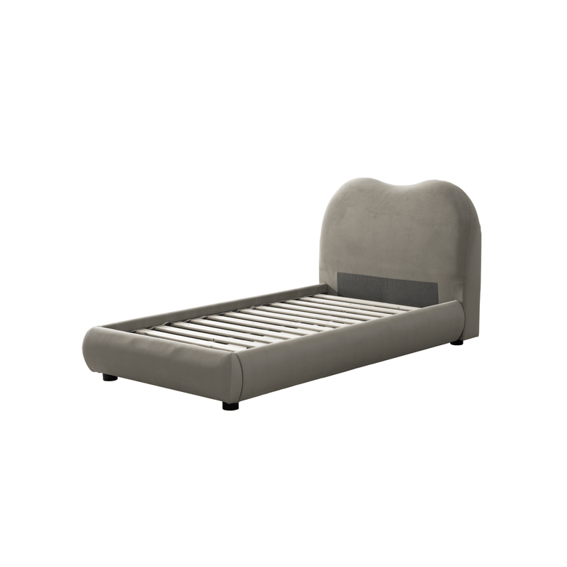 Newcastle Brown Upholstered Bed - Al Rugaib Furniture