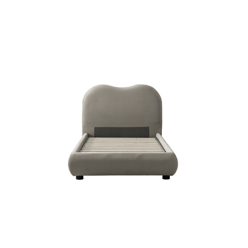 Newcastle Brown Upholstered Bed - Al Rugaib Furniture