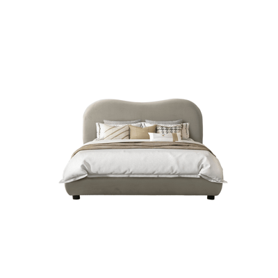 Newcastle Brown Upholstered Bed - Al Rugaib Furniture