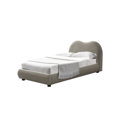 Newcastle Brown Upholstered Bed - Al Rugaib Furniture
